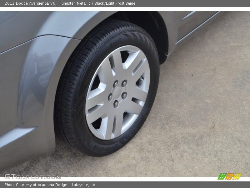 Tungsten Metallic / Black/Light Frost Beige 2012 Dodge Avenger SE V6