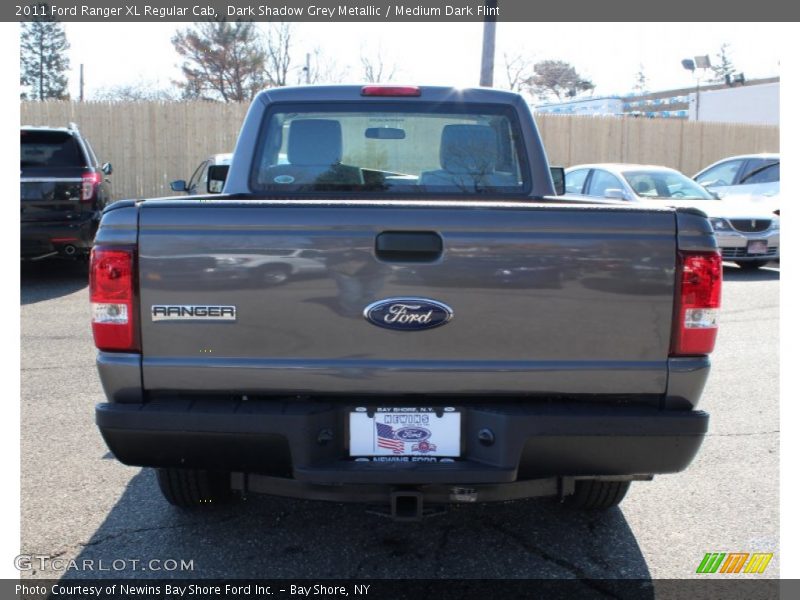 Dark Shadow Grey Metallic / Medium Dark Flint 2011 Ford Ranger XL Regular Cab