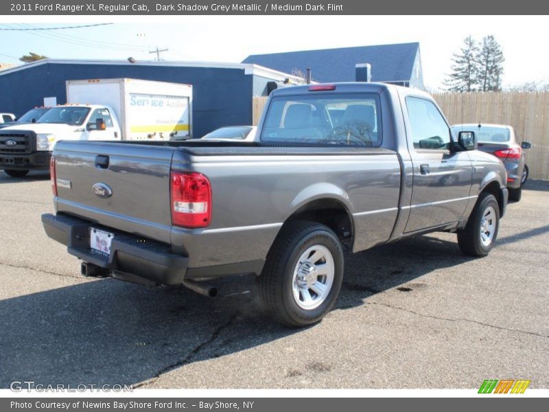 Dark Shadow Grey Metallic / Medium Dark Flint 2011 Ford Ranger XL Regular Cab