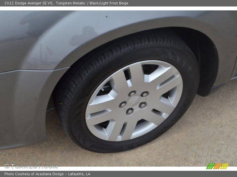 Tungsten Metallic / Black/Light Frost Beige 2012 Dodge Avenger SE V6