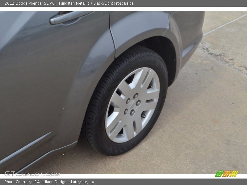 Tungsten Metallic / Black/Light Frost Beige 2012 Dodge Avenger SE V6