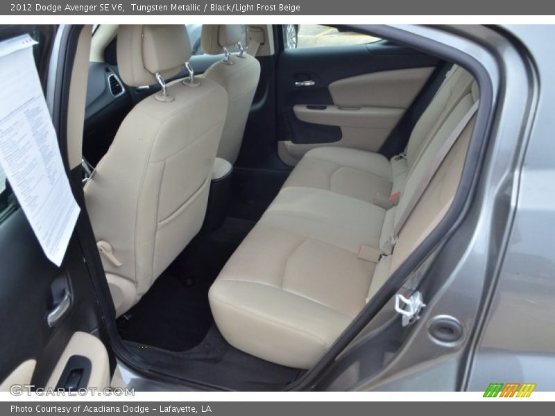 Tungsten Metallic / Black/Light Frost Beige 2012 Dodge Avenger SE V6