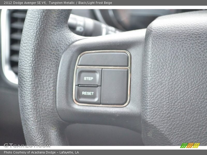 Tungsten Metallic / Black/Light Frost Beige 2012 Dodge Avenger SE V6
