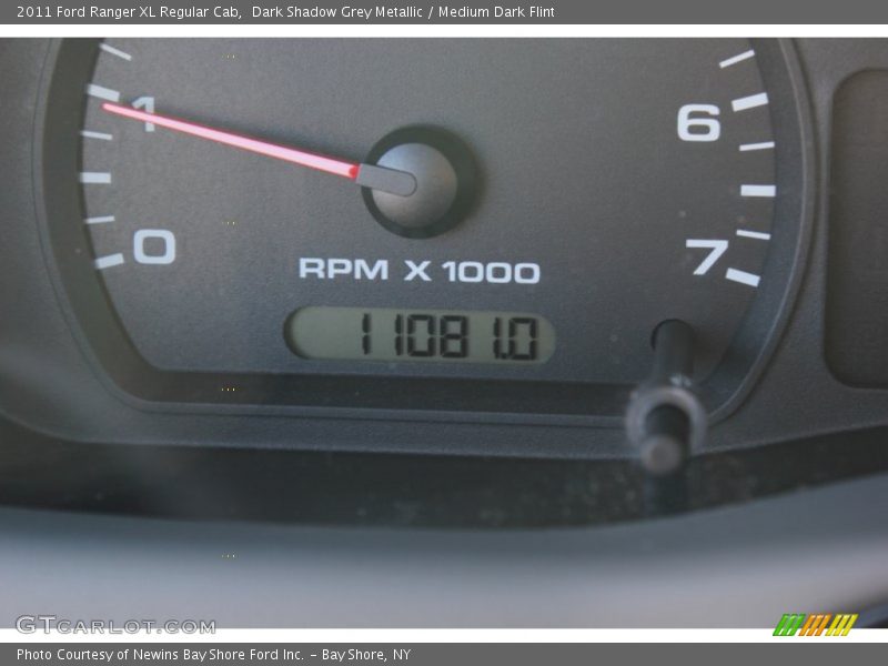 Dark Shadow Grey Metallic / Medium Dark Flint 2011 Ford Ranger XL Regular Cab