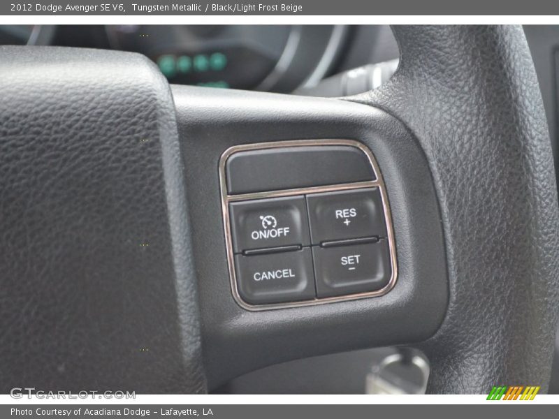 Tungsten Metallic / Black/Light Frost Beige 2012 Dodge Avenger SE V6