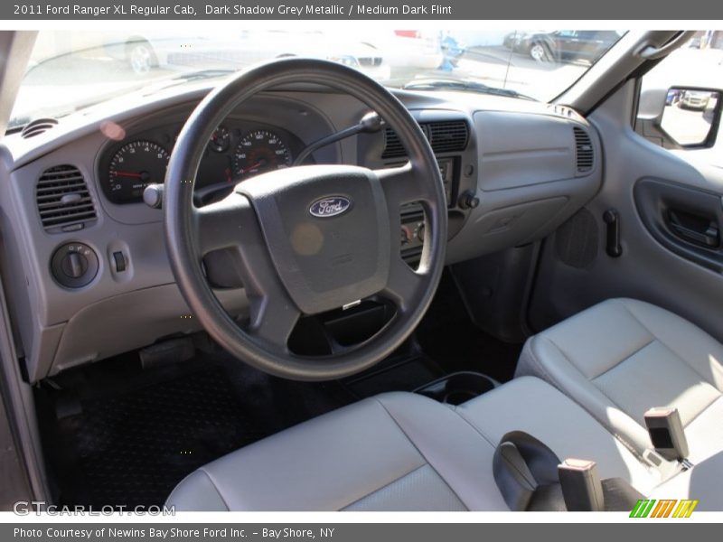 Dark Shadow Grey Metallic / Medium Dark Flint 2011 Ford Ranger XL Regular Cab
