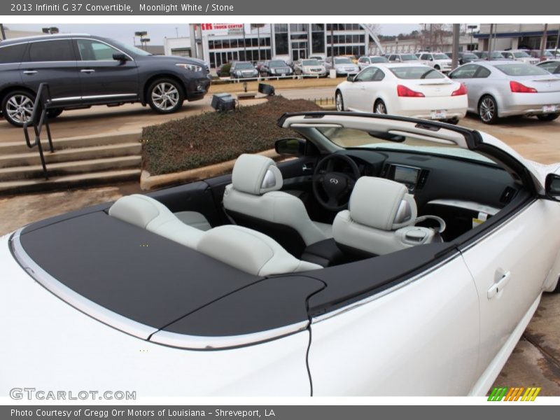 Moonlight White / Stone 2013 Infiniti G 37 Convertible