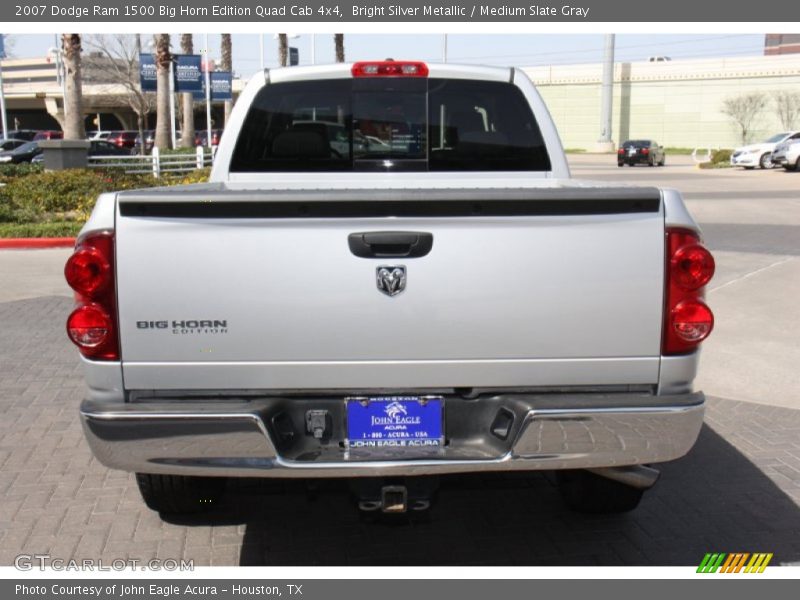 Bright Silver Metallic / Medium Slate Gray 2007 Dodge Ram 1500 Big Horn Edition Quad Cab 4x4
