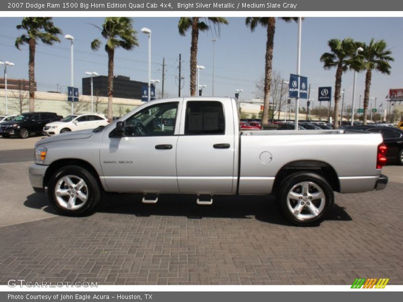 Bright Silver Metallic / Medium Slate Gray 2007 Dodge Ram 1500 Big Horn Edition Quad Cab 4x4