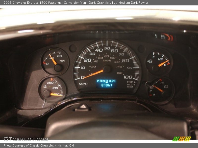 Dark Gray Metallic / Medium Dark Pewter 2005 Chevrolet Express 1500 Passenger Conversion Van