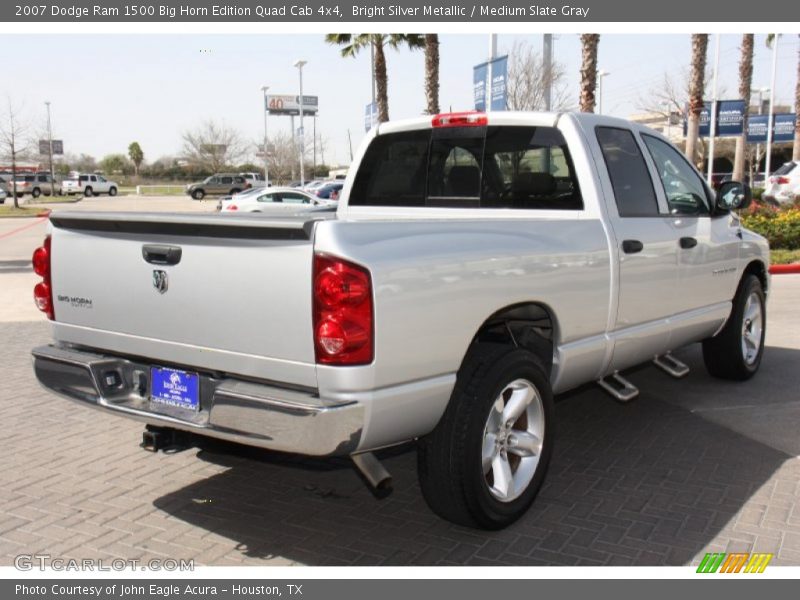 Bright Silver Metallic / Medium Slate Gray 2007 Dodge Ram 1500 Big Horn Edition Quad Cab 4x4