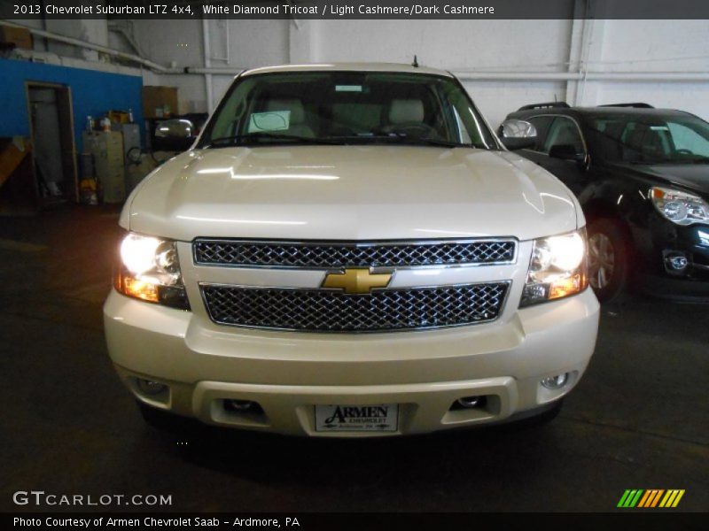 White Diamond Tricoat / Light Cashmere/Dark Cashmere 2013 Chevrolet Suburban LTZ 4x4