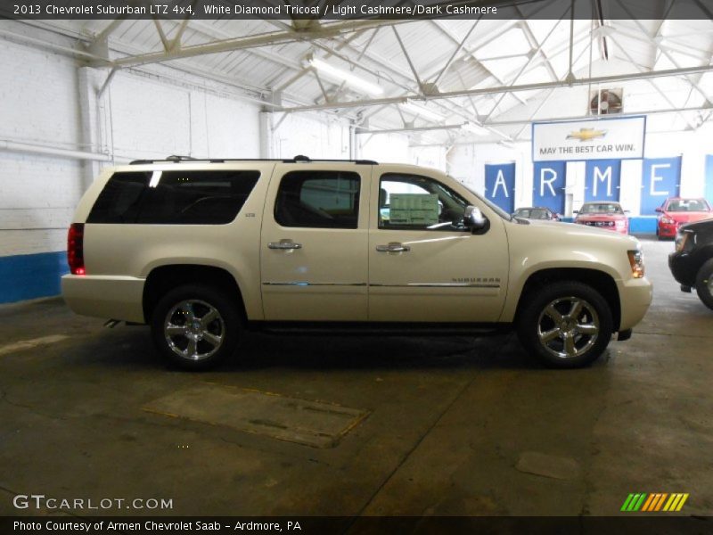 White Diamond Tricoat / Light Cashmere/Dark Cashmere 2013 Chevrolet Suburban LTZ 4x4