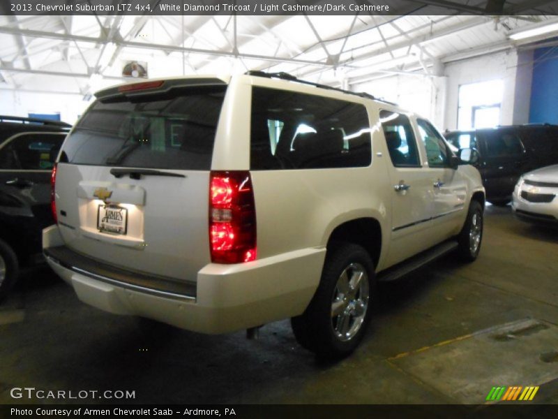 White Diamond Tricoat / Light Cashmere/Dark Cashmere 2013 Chevrolet Suburban LTZ 4x4