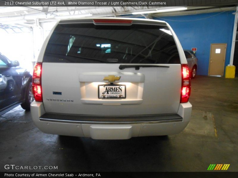 White Diamond Tricoat / Light Cashmere/Dark Cashmere 2013 Chevrolet Suburban LTZ 4x4
