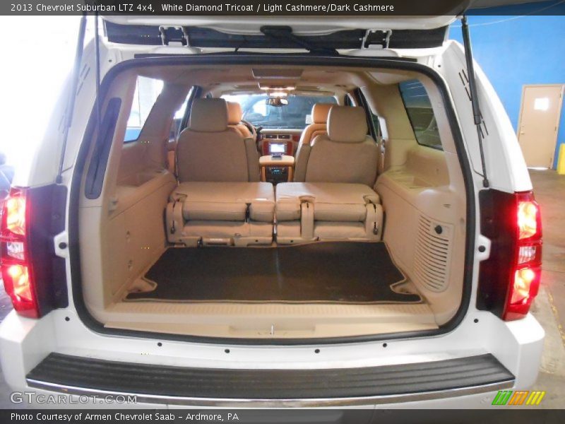 White Diamond Tricoat / Light Cashmere/Dark Cashmere 2013 Chevrolet Suburban LTZ 4x4