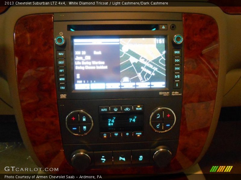 White Diamond Tricoat / Light Cashmere/Dark Cashmere 2013 Chevrolet Suburban LTZ 4x4