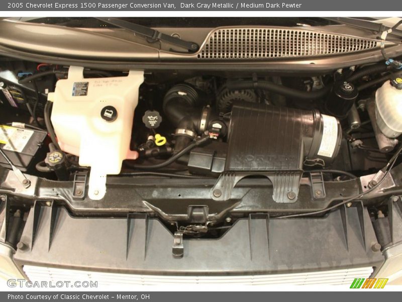 Dark Gray Metallic / Medium Dark Pewter 2005 Chevrolet Express 1500 Passenger Conversion Van
