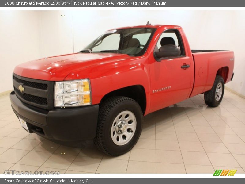 Front 3/4 View of 2008 Silverado 1500 Work Truck Regular Cab 4x4