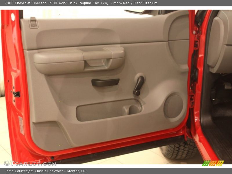 Victory Red / Dark Titanium 2008 Chevrolet Silverado 1500 Work Truck Regular Cab 4x4
