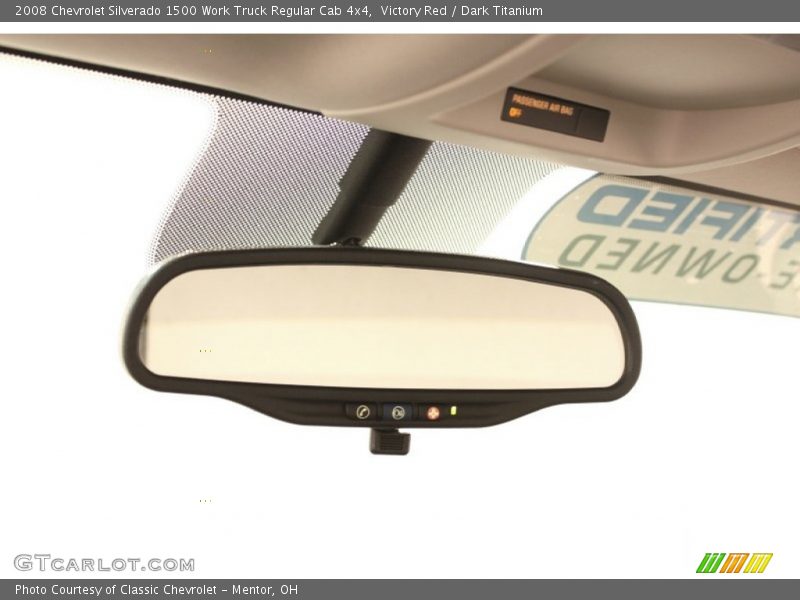 Victory Red / Dark Titanium 2008 Chevrolet Silverado 1500 Work Truck Regular Cab 4x4