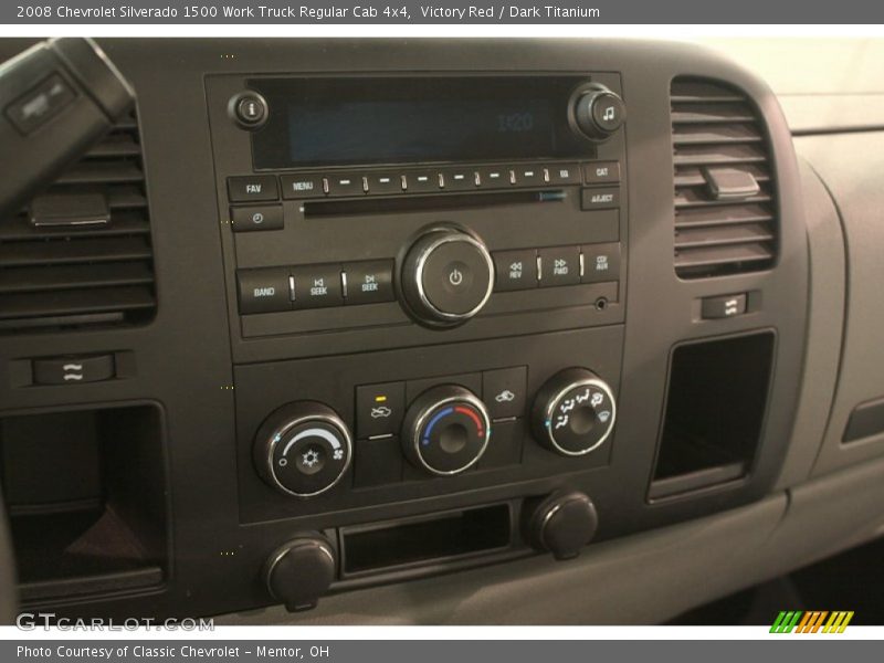 Controls of 2008 Silverado 1500 Work Truck Regular Cab 4x4