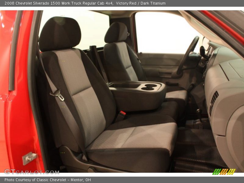 Victory Red / Dark Titanium 2008 Chevrolet Silverado 1500 Work Truck Regular Cab 4x4