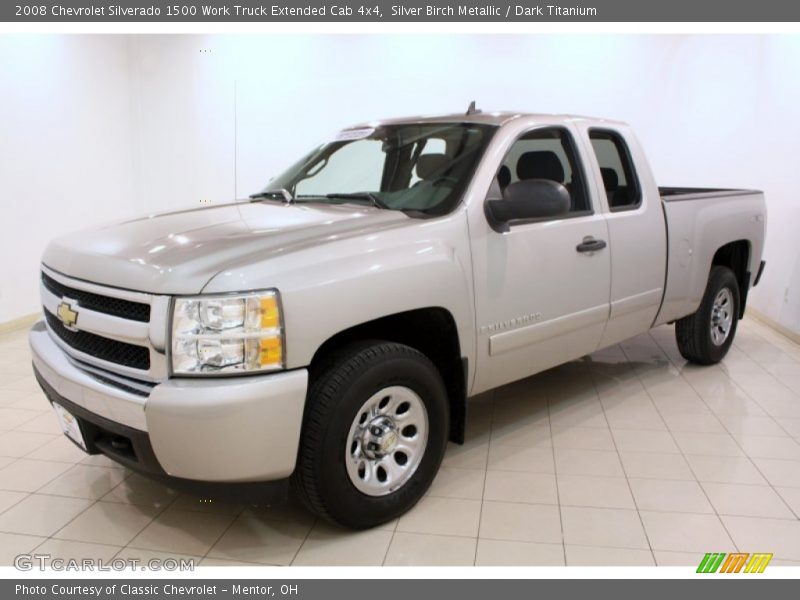 Front 3/4 View of 2008 Silverado 1500 Work Truck Extended Cab 4x4