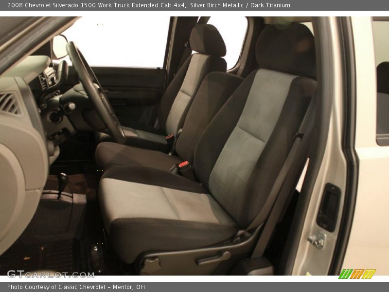 Front Seat of 2008 Silverado 1500 Work Truck Extended Cab 4x4