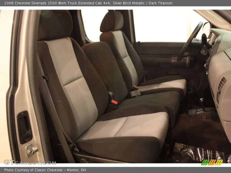 Silver Birch Metallic / Dark Titanium 2008 Chevrolet Silverado 1500 Work Truck Extended Cab 4x4
