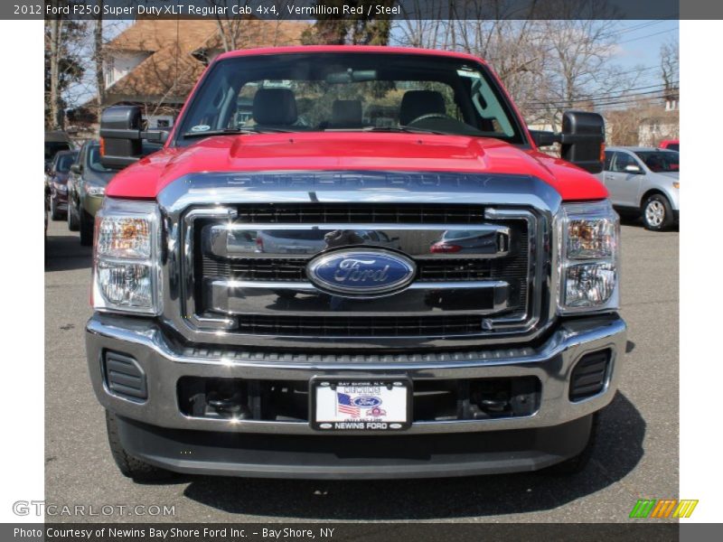 Vermillion Red / Steel 2012 Ford F250 Super Duty XLT Regular Cab 4x4