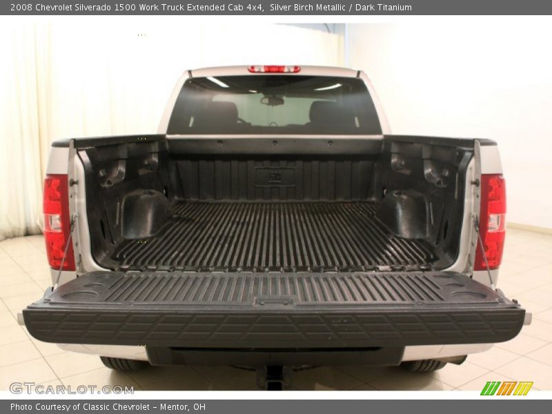 Silver Birch Metallic / Dark Titanium 2008 Chevrolet Silverado 1500 Work Truck Extended Cab 4x4