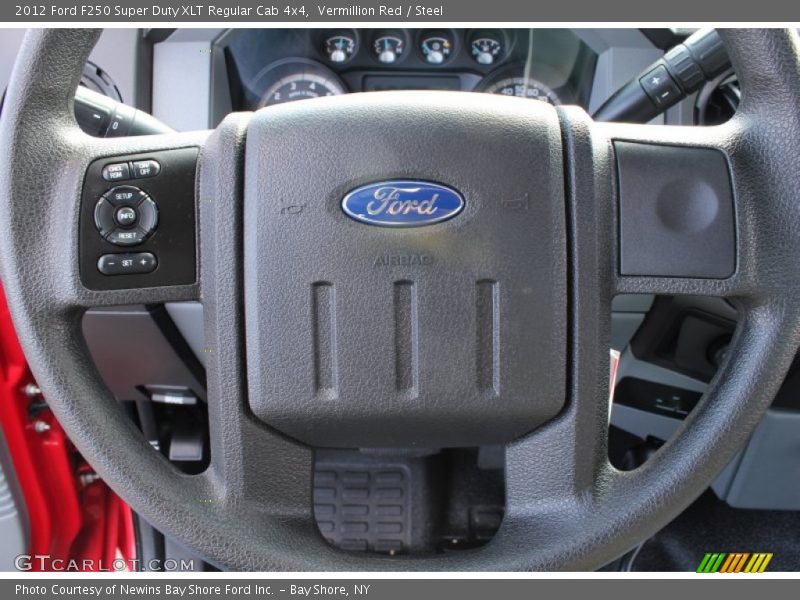 Vermillion Red / Steel 2012 Ford F250 Super Duty XLT Regular Cab 4x4