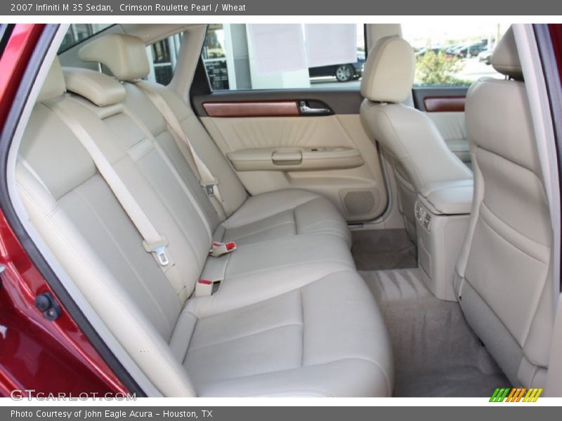 Crimson Roulette Pearl / Wheat 2007 Infiniti M 35 Sedan