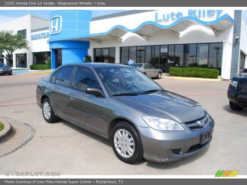 Magnesium Metallic / Gray 2005 Honda Civic LX Sedan