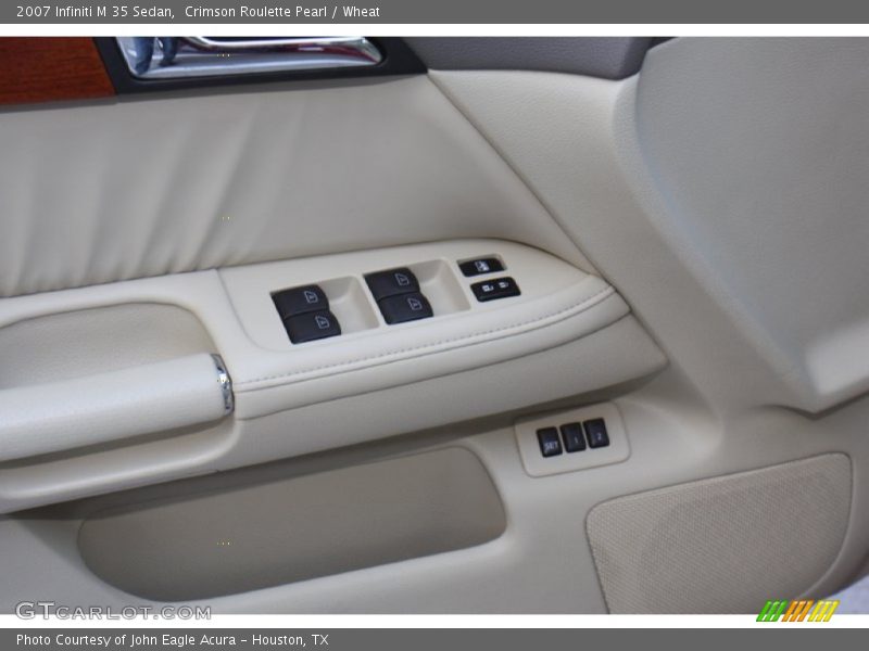 Crimson Roulette Pearl / Wheat 2007 Infiniti M 35 Sedan