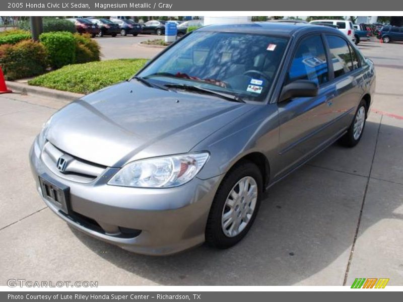 Magnesium Metallic / Gray 2005 Honda Civic LX Sedan