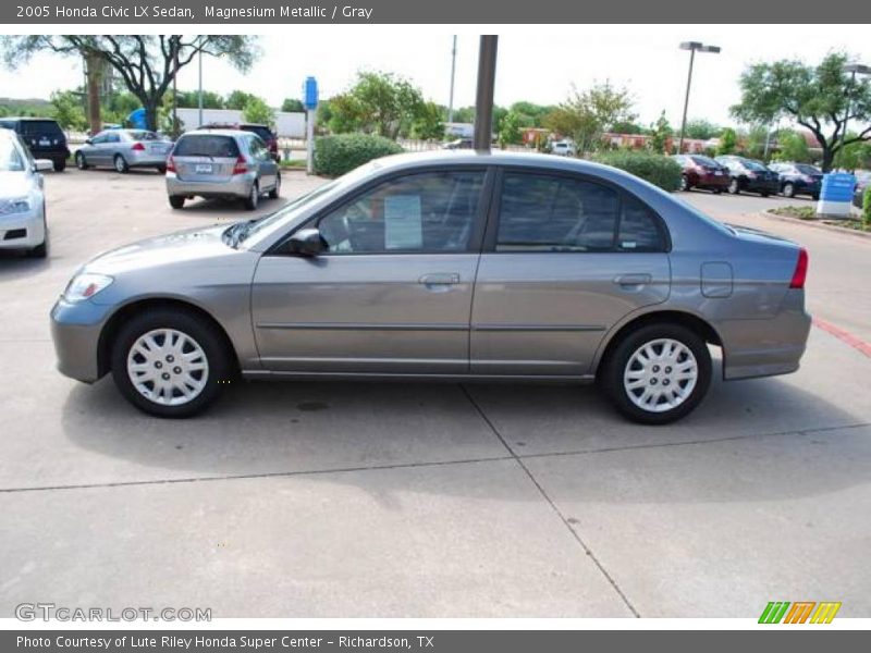Magnesium Metallic / Gray 2005 Honda Civic LX Sedan
