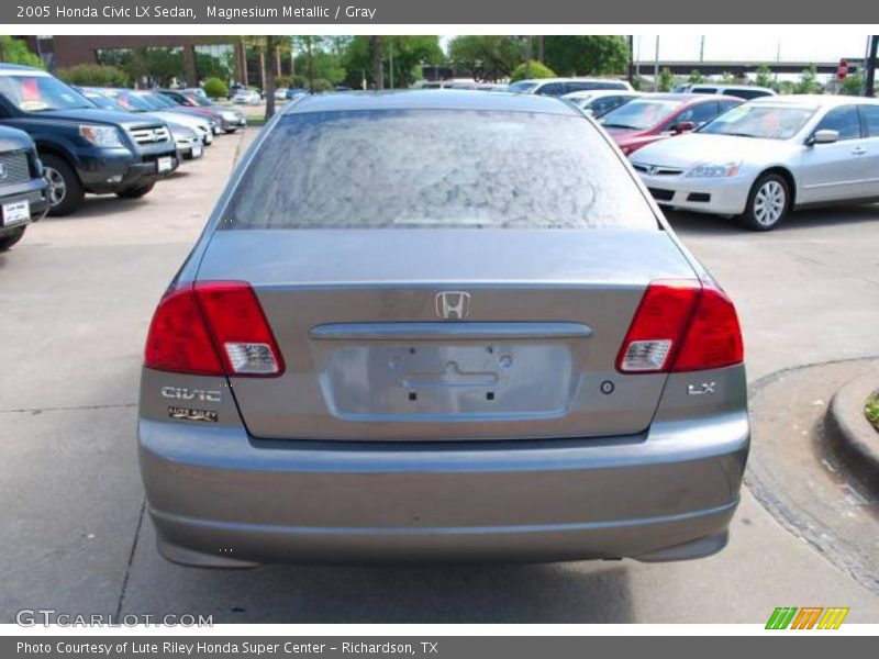 Magnesium Metallic / Gray 2005 Honda Civic LX Sedan