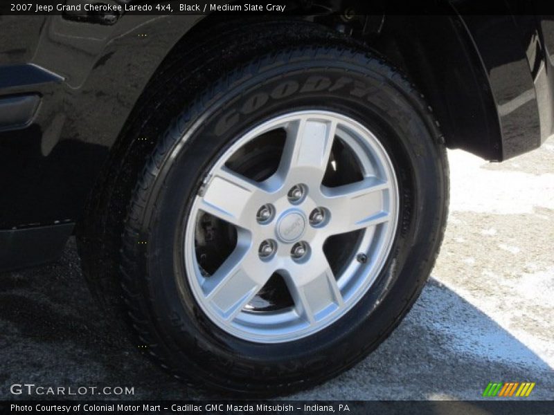 Black / Medium Slate Gray 2007 Jeep Grand Cherokee Laredo 4x4