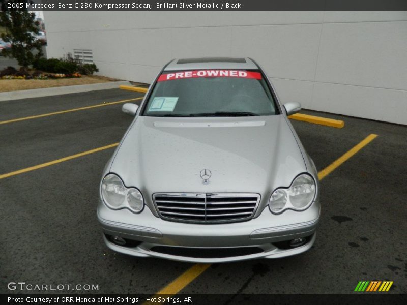 Brilliant Silver Metallic / Black 2005 Mercedes-Benz C 230 Kompressor Sedan