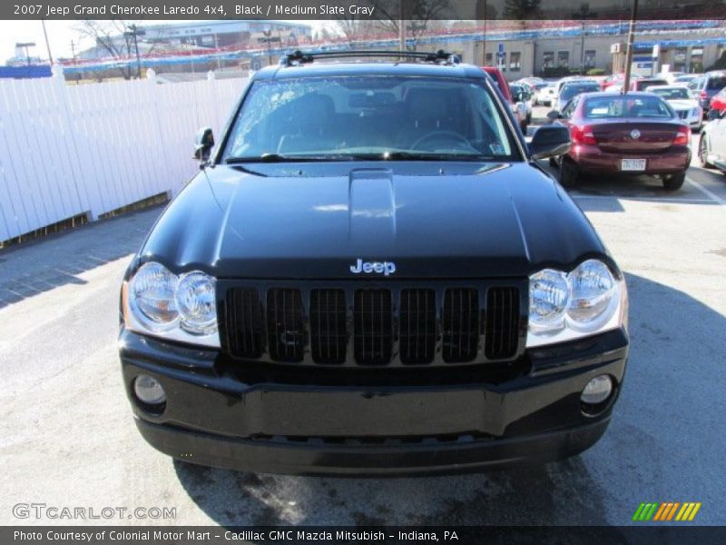 Black / Medium Slate Gray 2007 Jeep Grand Cherokee Laredo 4x4
