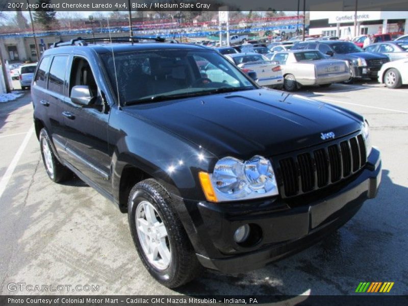 Black / Medium Slate Gray 2007 Jeep Grand Cherokee Laredo 4x4