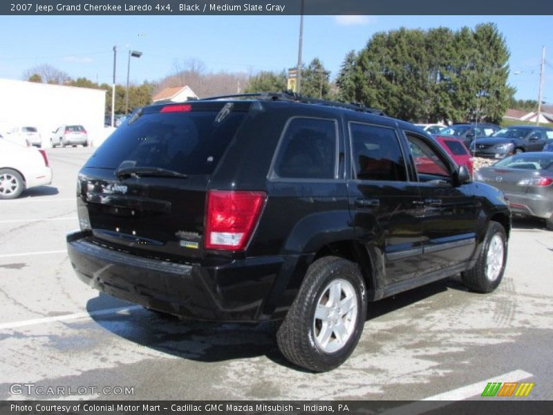 Black / Medium Slate Gray 2007 Jeep Grand Cherokee Laredo 4x4