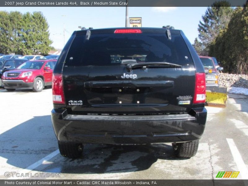 Black / Medium Slate Gray 2007 Jeep Grand Cherokee Laredo 4x4