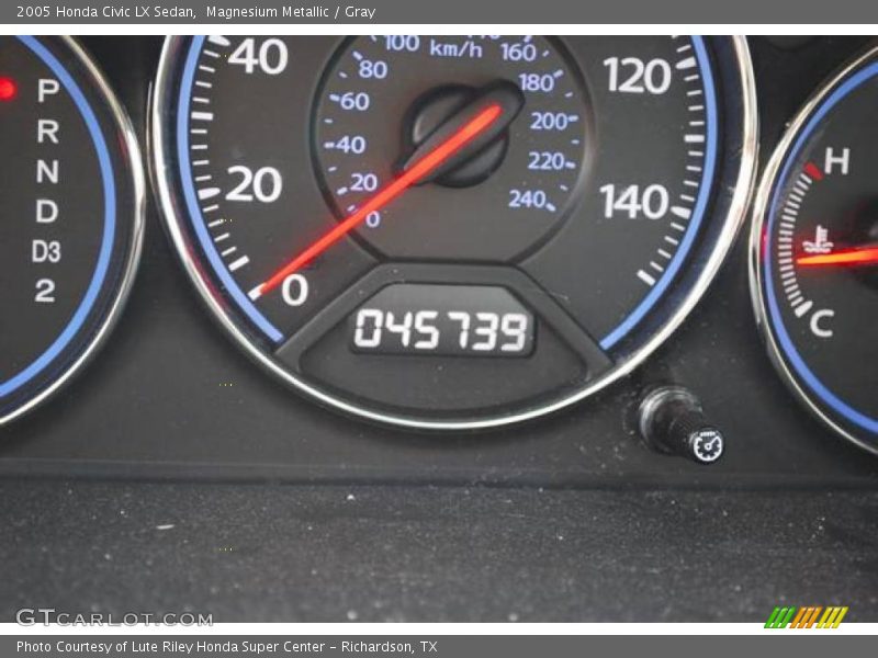 Magnesium Metallic / Gray 2005 Honda Civic LX Sedan
