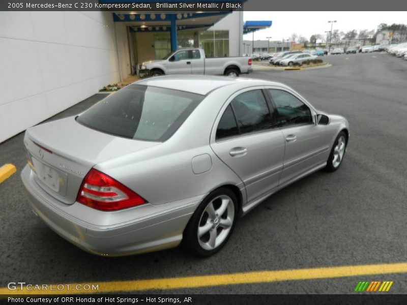 Brilliant Silver Metallic / Black 2005 Mercedes-Benz C 230 Kompressor Sedan