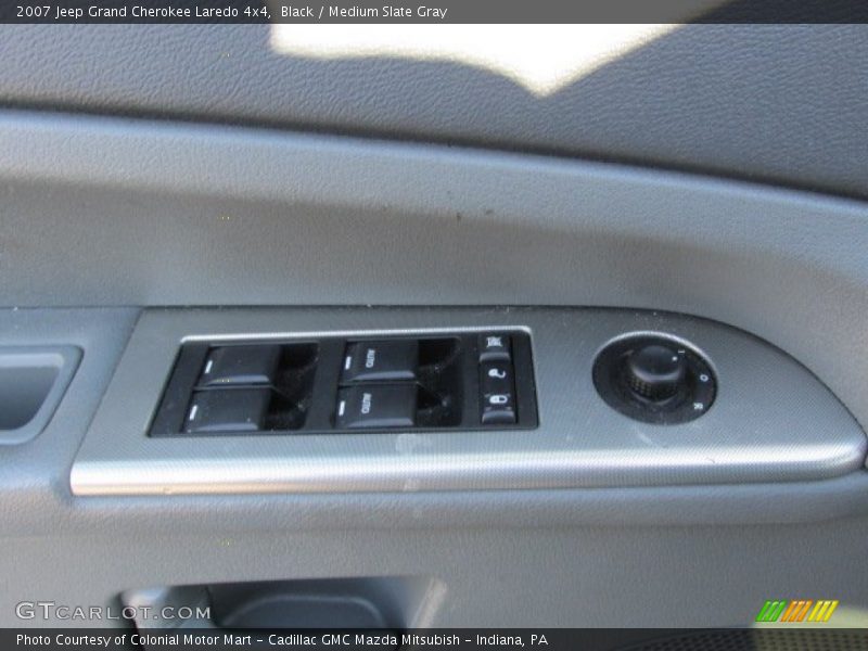 Black / Medium Slate Gray 2007 Jeep Grand Cherokee Laredo 4x4