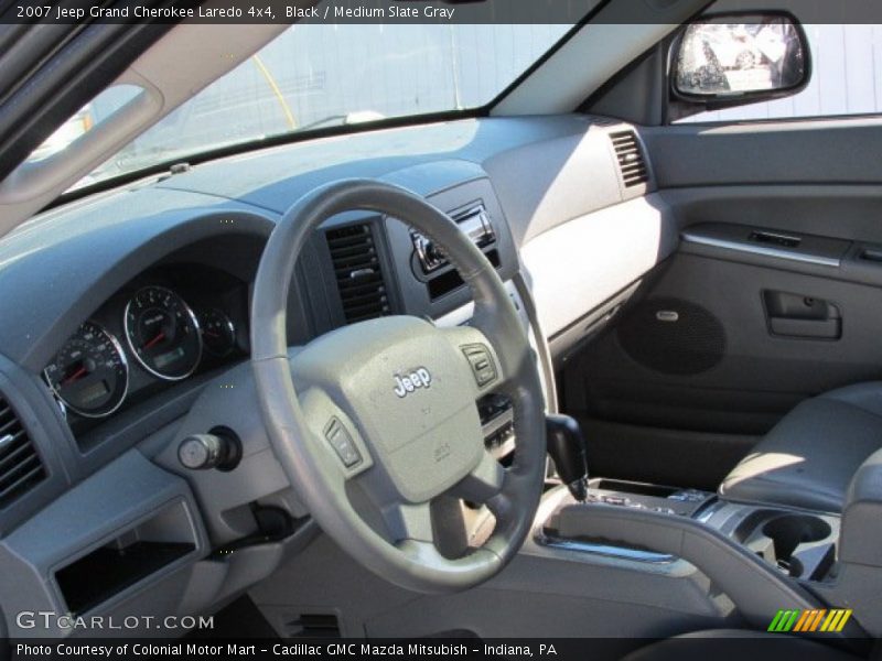 Black / Medium Slate Gray 2007 Jeep Grand Cherokee Laredo 4x4