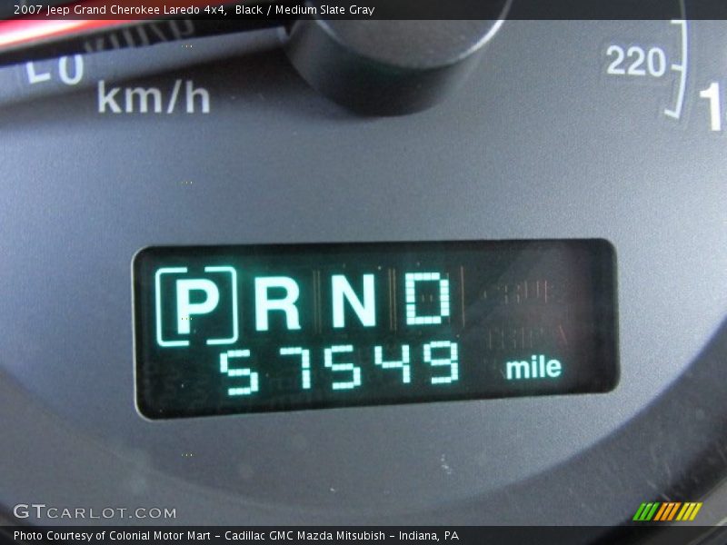Black / Medium Slate Gray 2007 Jeep Grand Cherokee Laredo 4x4